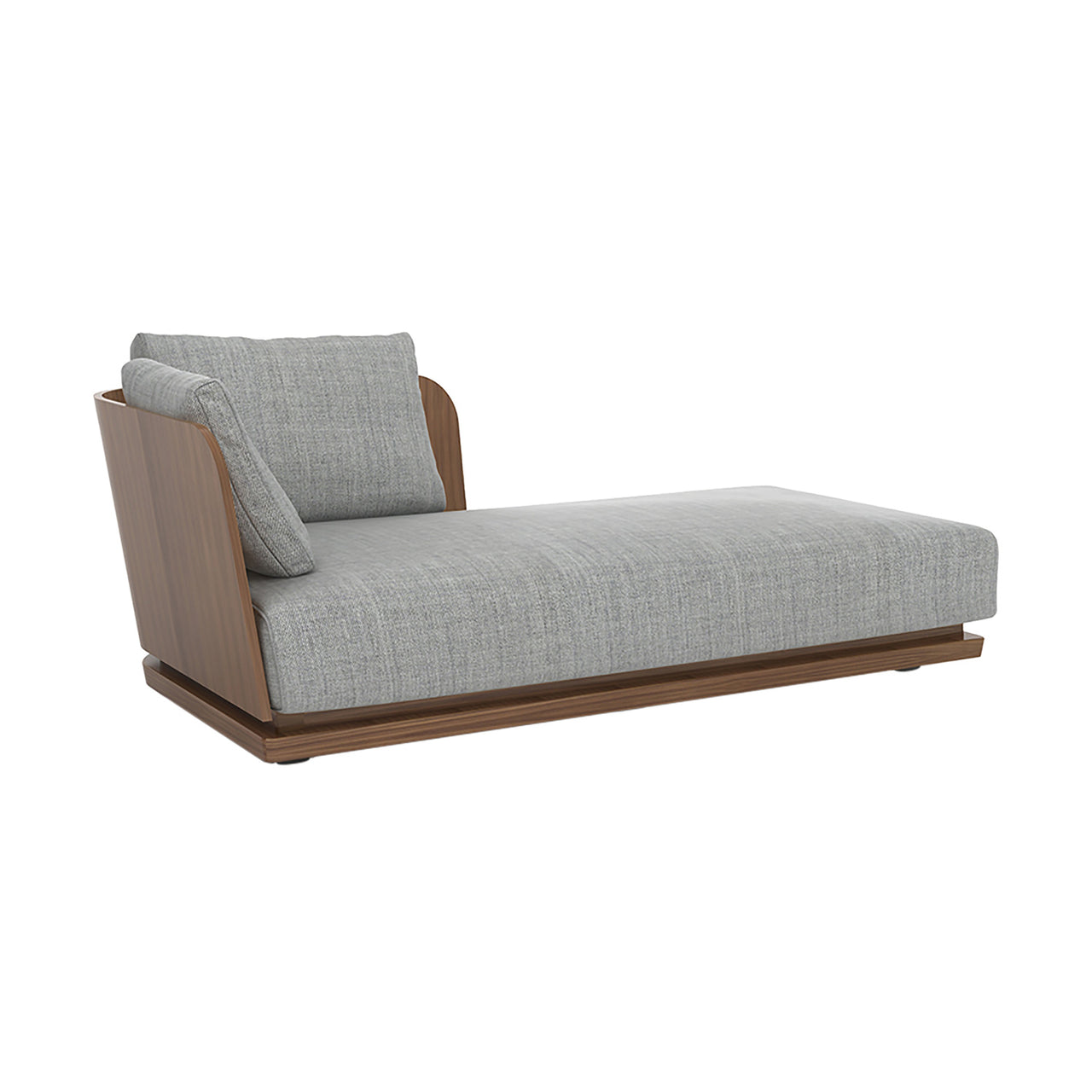 Amor Cortese Chaise Lounge: Walnut Stained Walnut