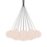 Glass 120. 19R Chandelier: Brushed Brass