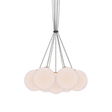Glass 120. 07R Chandelier: Brushed Brass
