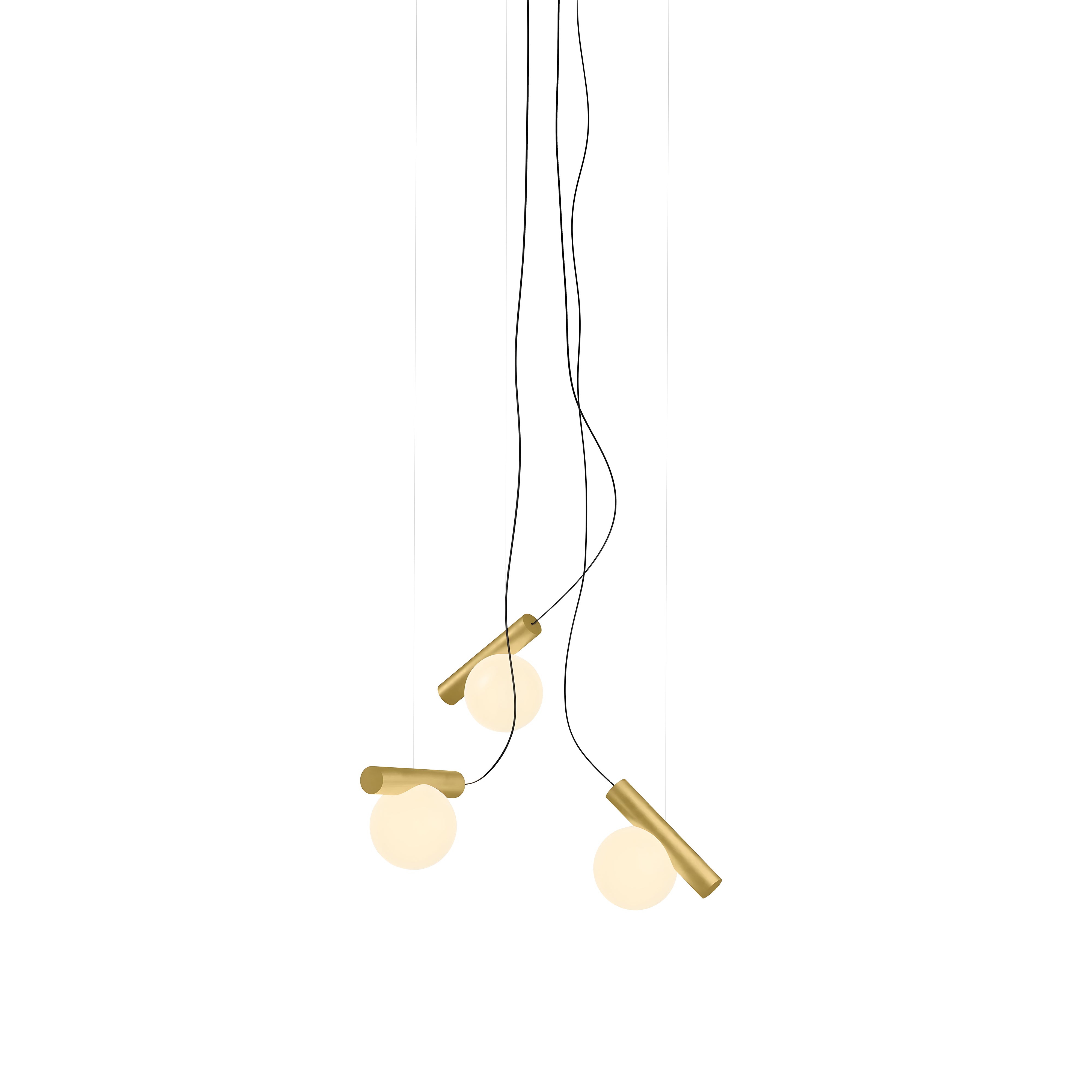 Node. 03 Chandelier: Brushed Brass