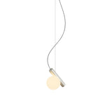 Node. Single Pendant: Brushed Nickel