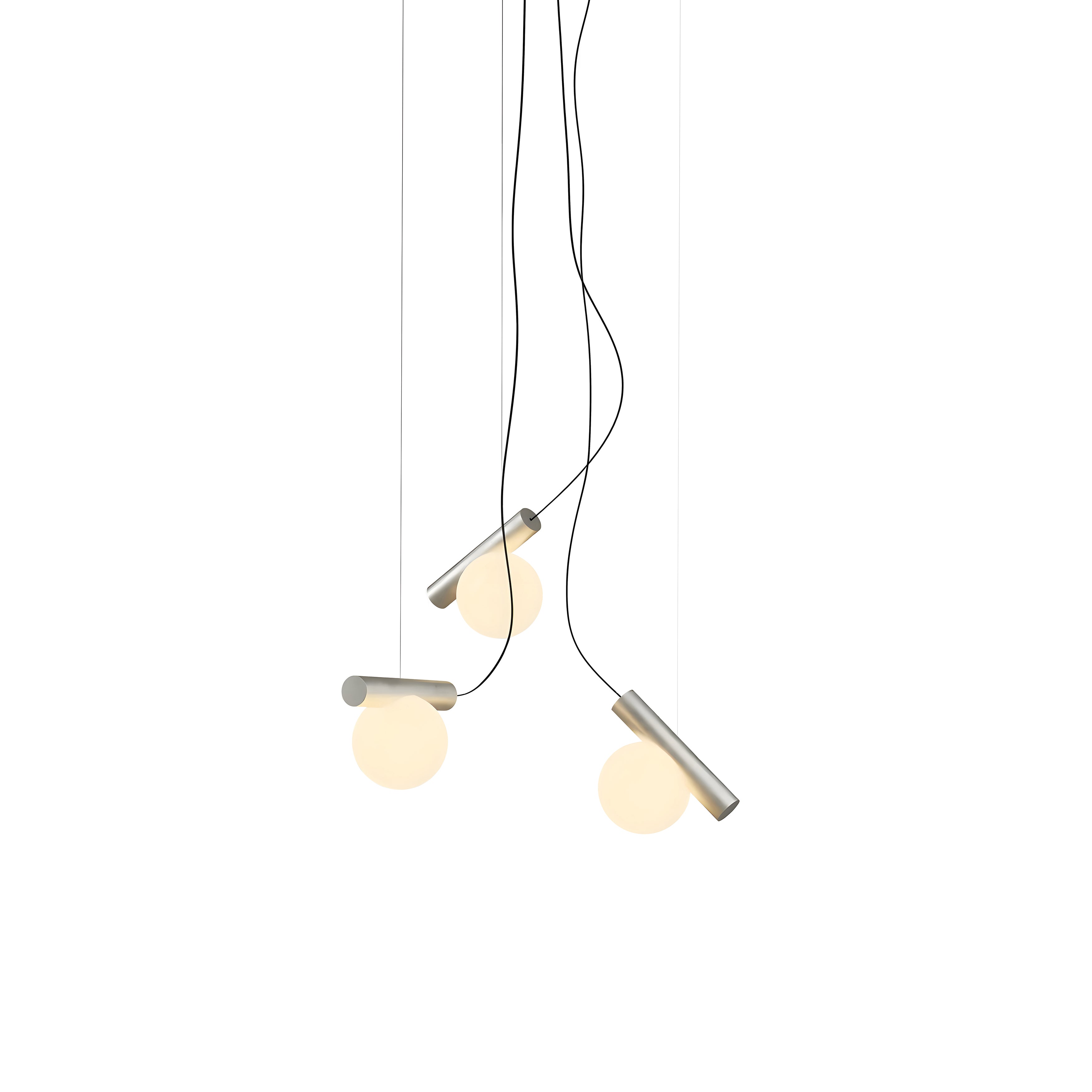 Node. 03 Chandelier: Brushed Nickel