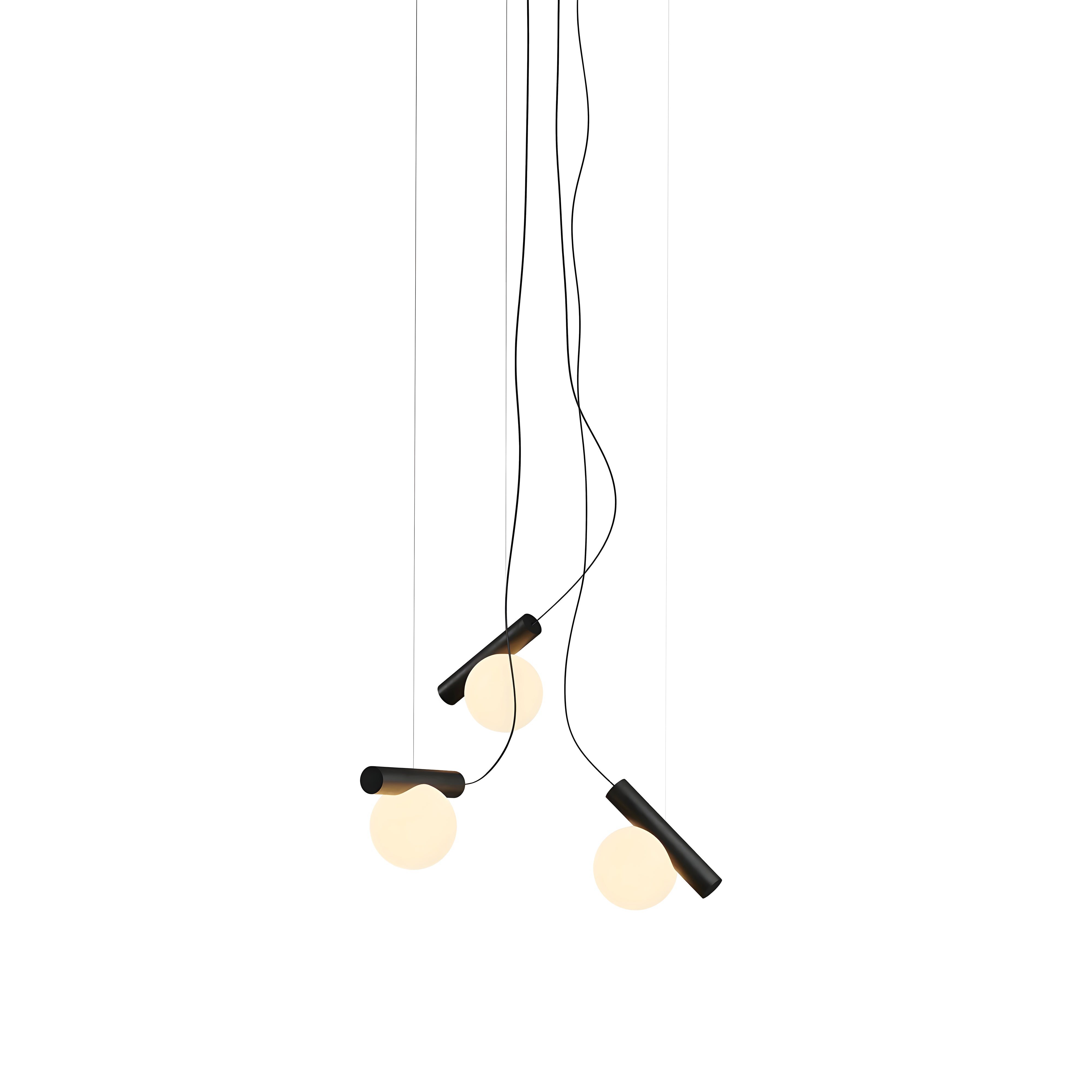 Node. 03 Chandelier: Matte Black