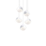 Ohm. 05 Chandelier: Sandtex White