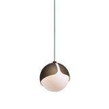 Ohm. Single Pendant: Brushed Bronze + Black