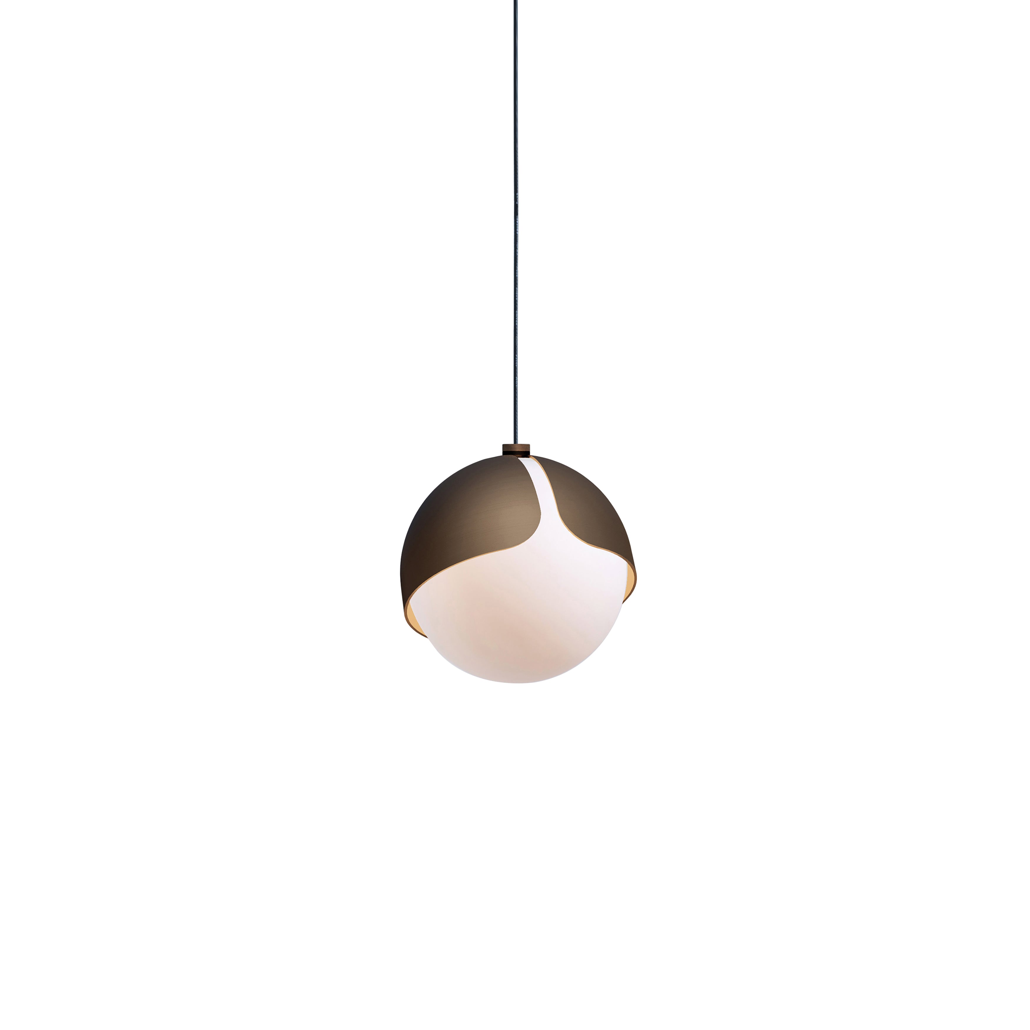 Ohm. Single Pendant: Brushed Bronze