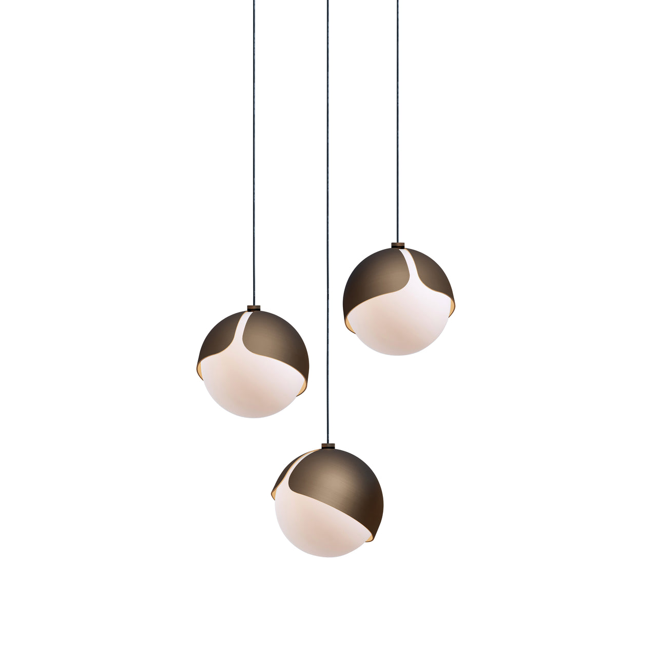 Ohm. 03 Chandelier: Brushed Bronze