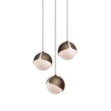 Ohm. 03 Chandelier: Brushed Bronze + Black