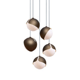 Ohm. 05 Chandelier: Brushed Bronze + Black