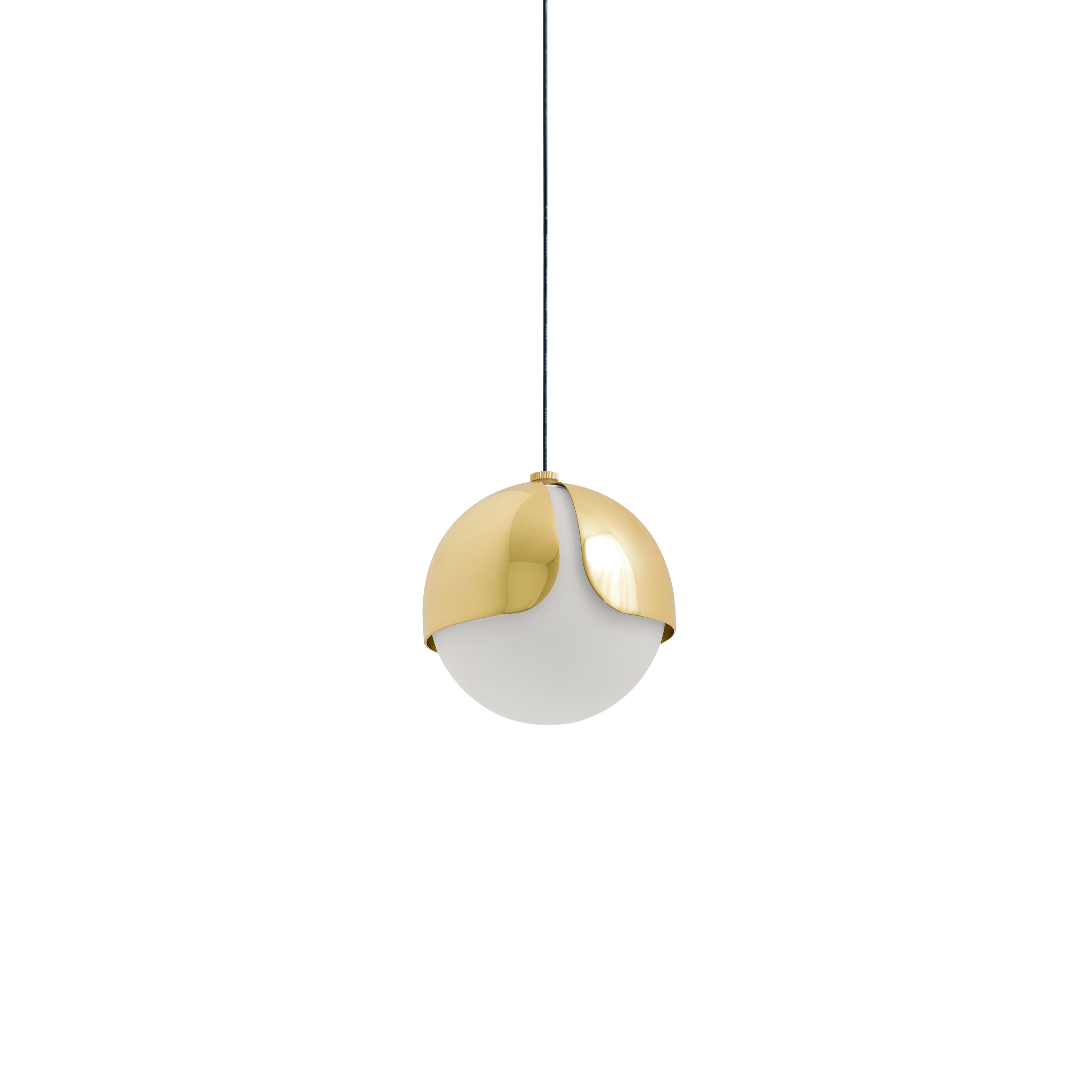 Ohm. Single Pendant: Polished Brass