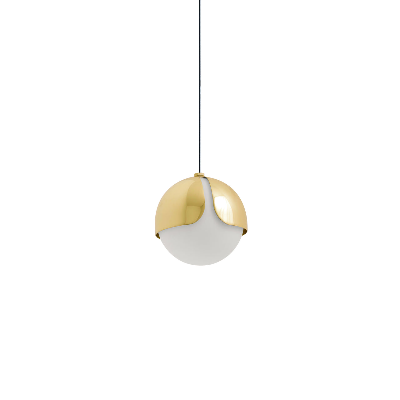 Ohm. Single Pendant: Polished Brass