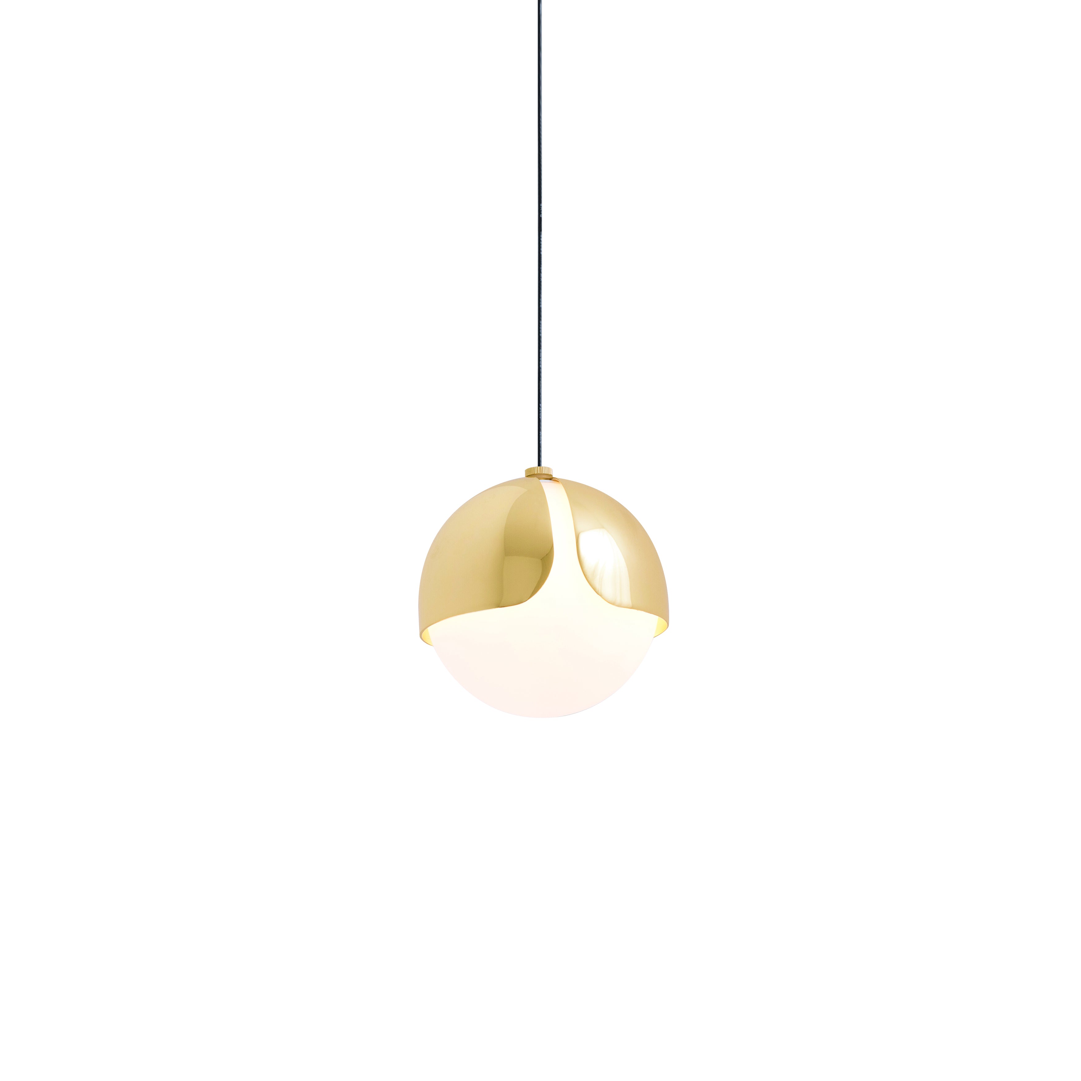 Ohm. Single Pendant: Polished Brass
