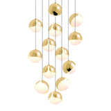 Ohm. 13 Chandelier: Polished Brass