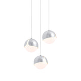 Ohm. 03 Chandelier: Polished Chrome + White