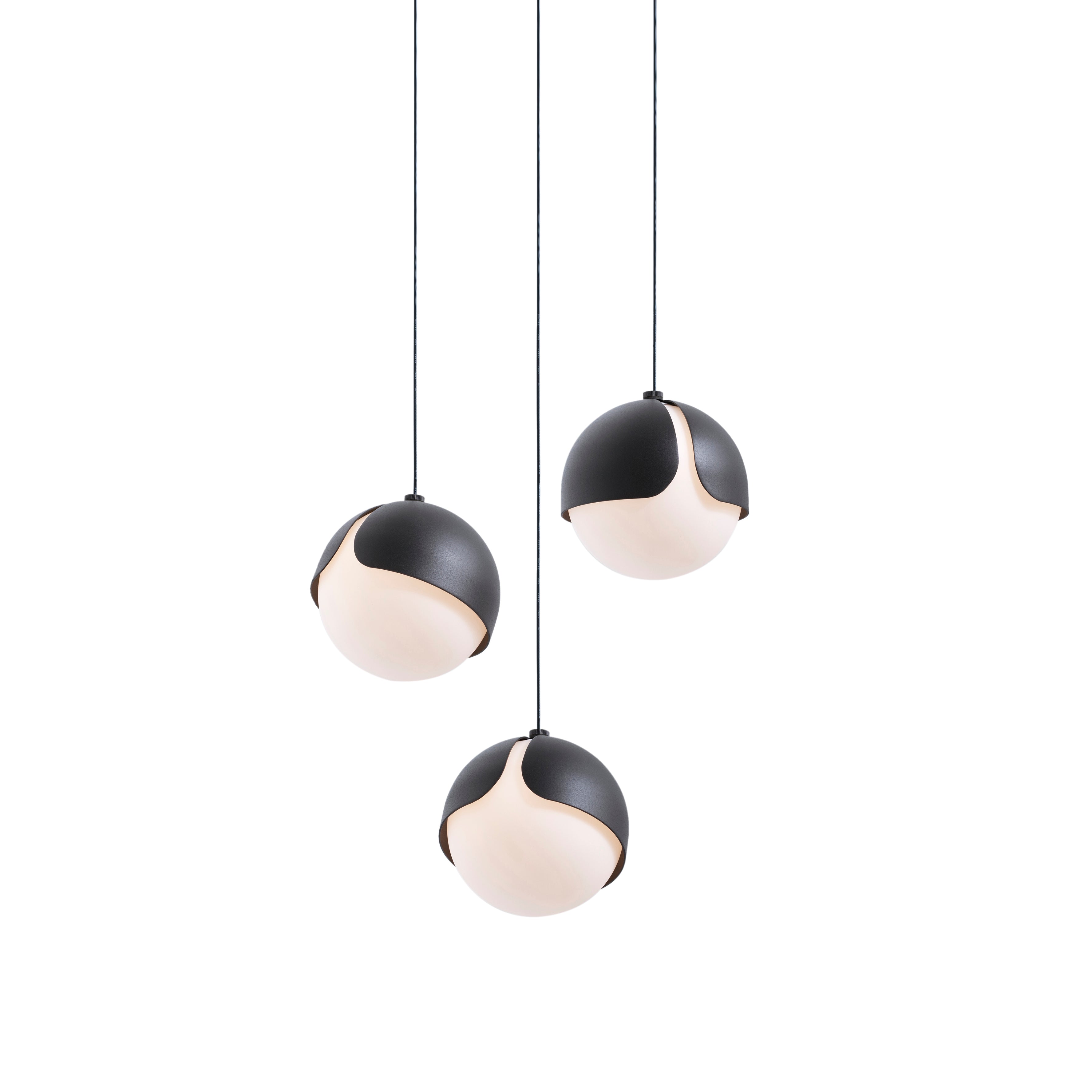 Ohm. 03 Chandelier: Sandtex Black