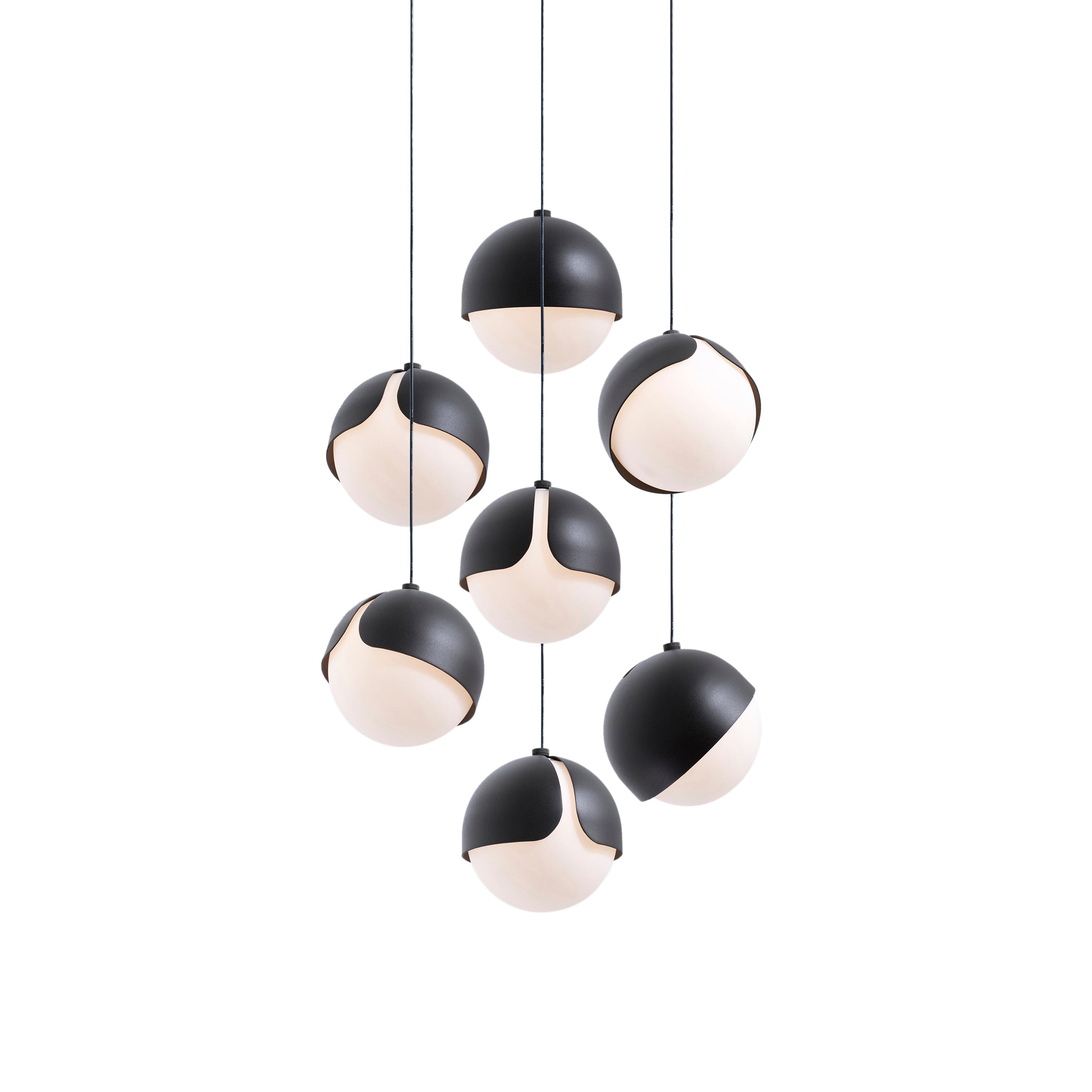 Ohm. 07 Chandelier: Sandtex Black