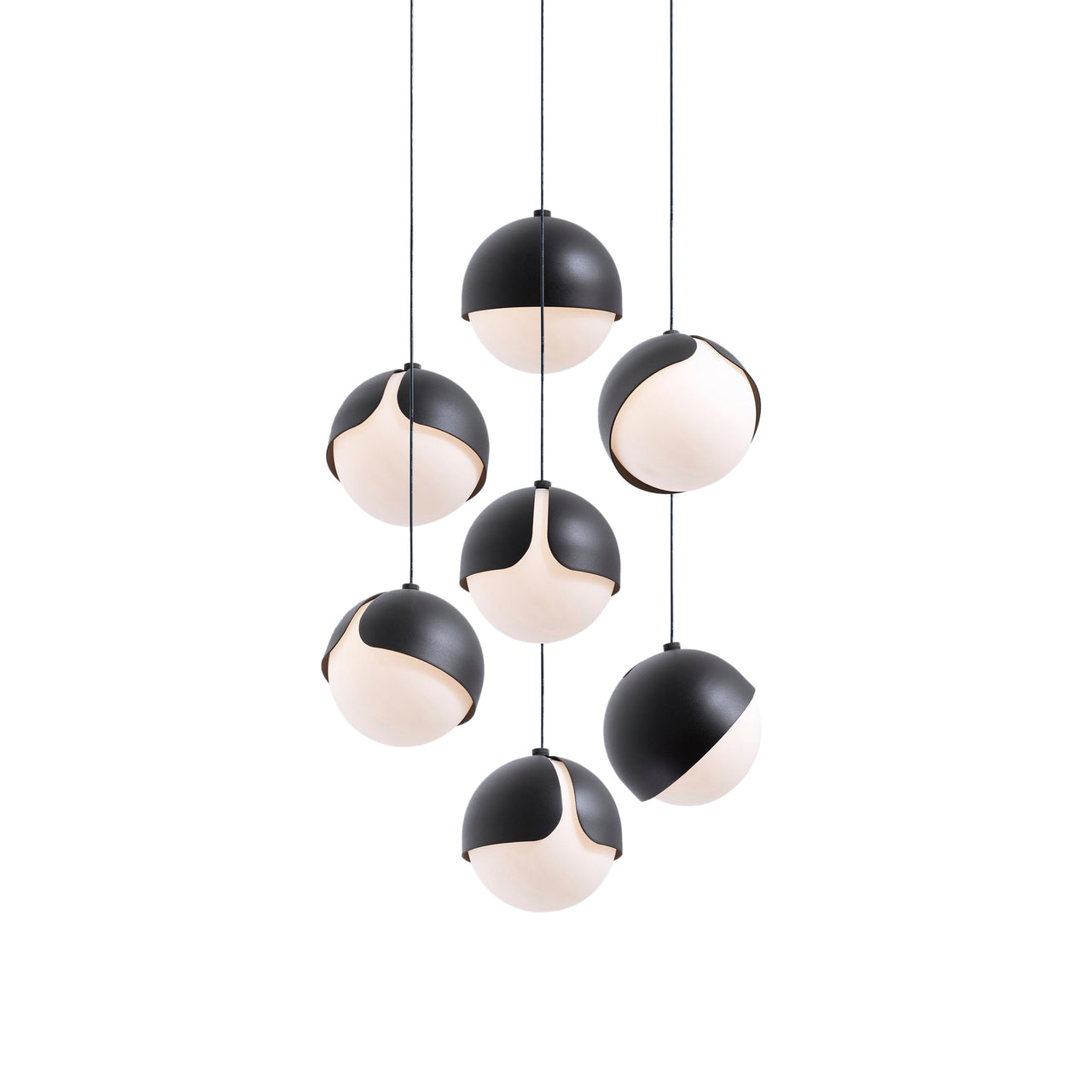 Ohm. 07 Chandelier: Sandtex Black