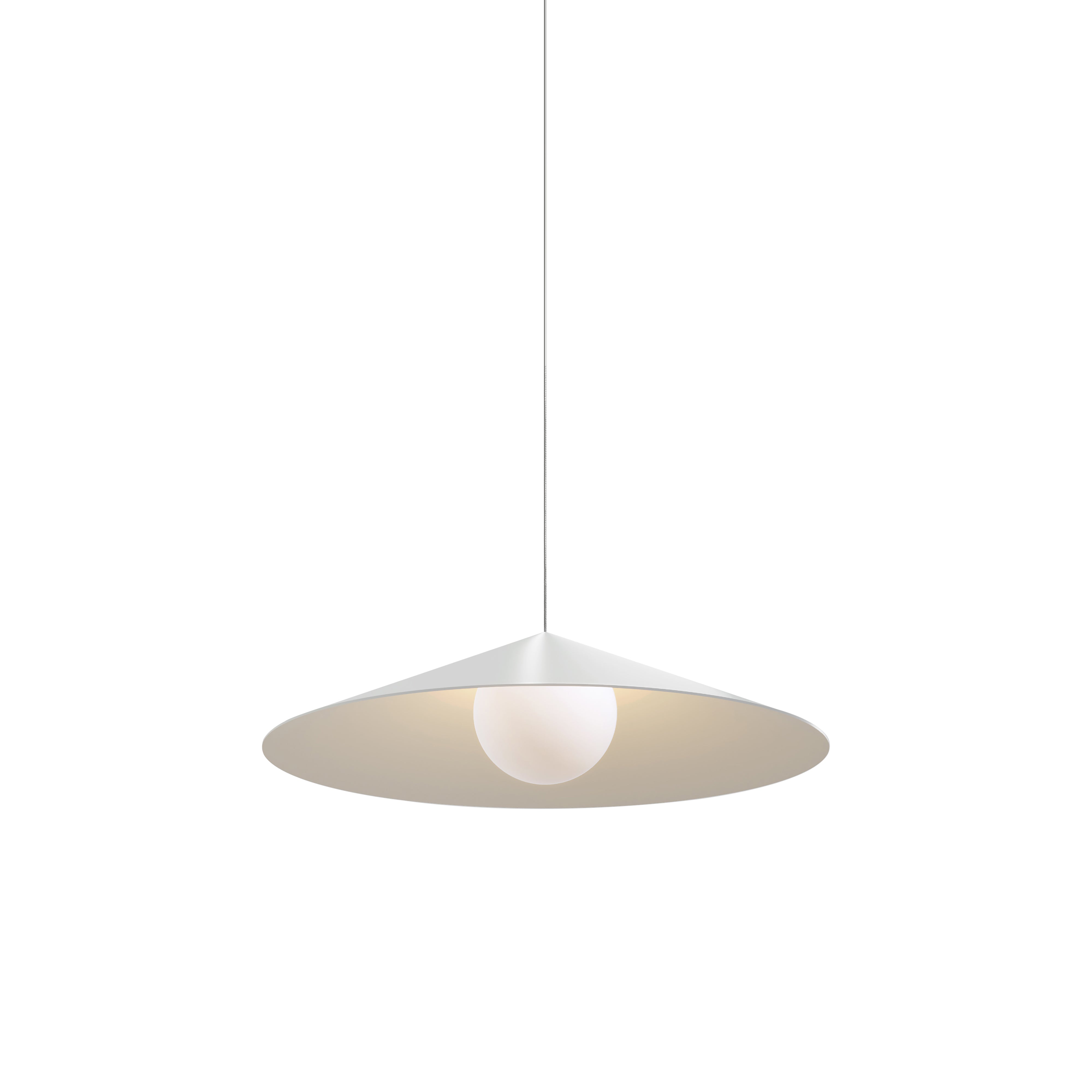 Wisp 120 Pendant: Matte White