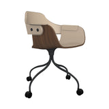 Showtime Chair with Wheel: Full Upholstered + Anthracite Grey