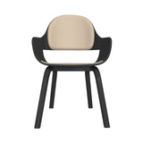 Showtime Nude Chair: Seat + Backrest Cushion + Ash Stained Black