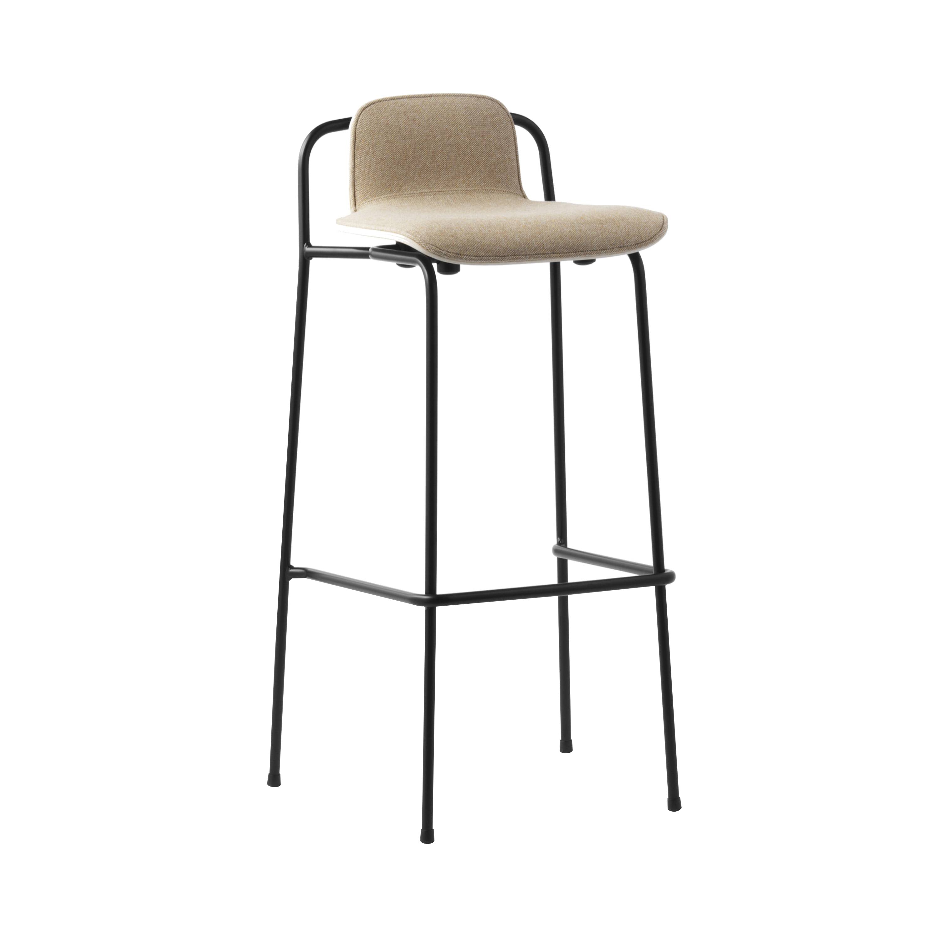 Studio Bar + Counter Stool: Front Upholstered + Bar + Oak