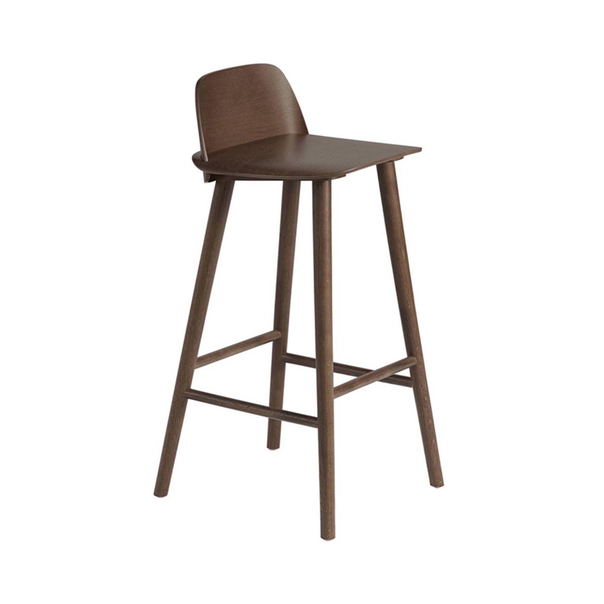 Nerd Bar + Counter Stool: Bar + Stained Dark Brown