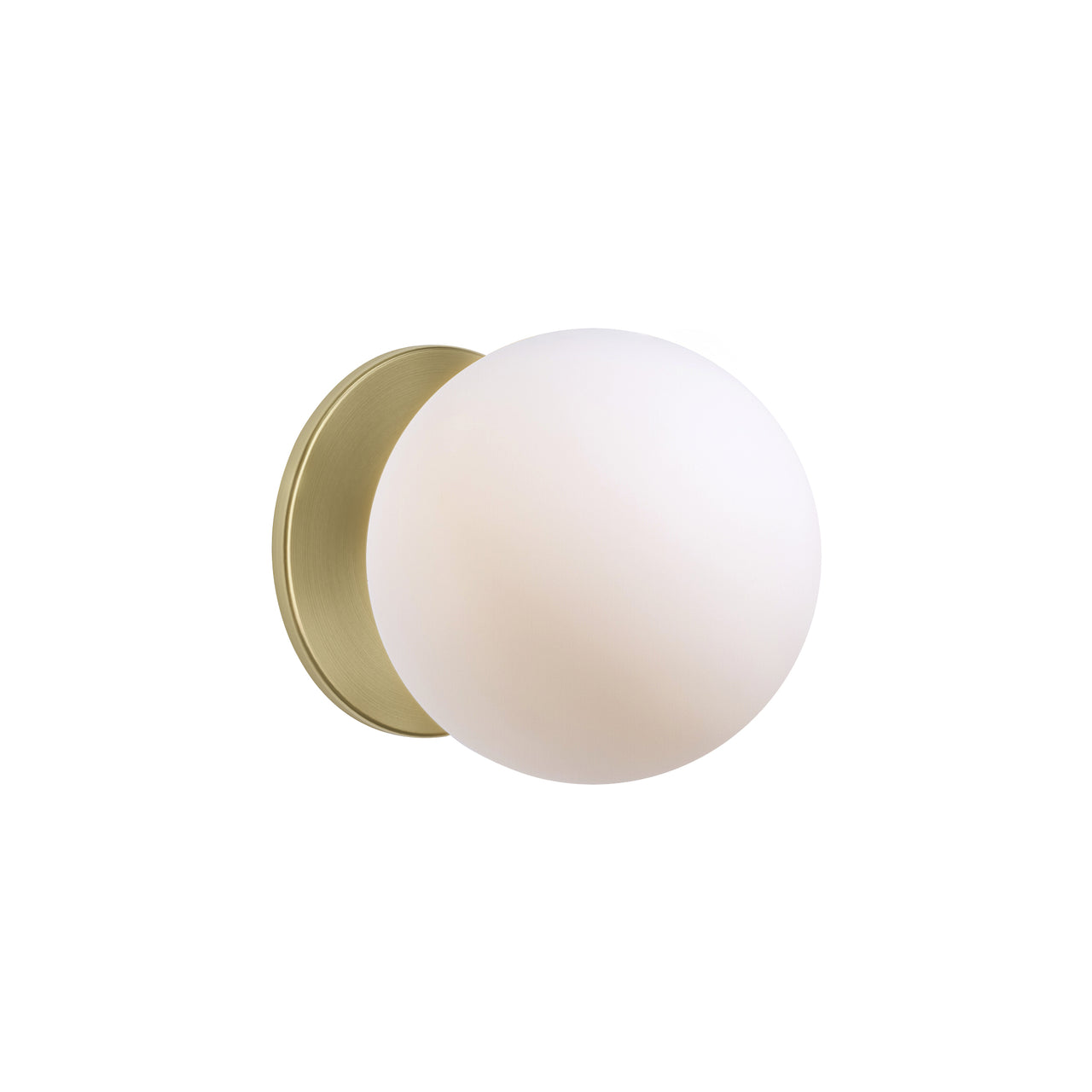 Glass 120. Wall Sconce: Brushed Brass