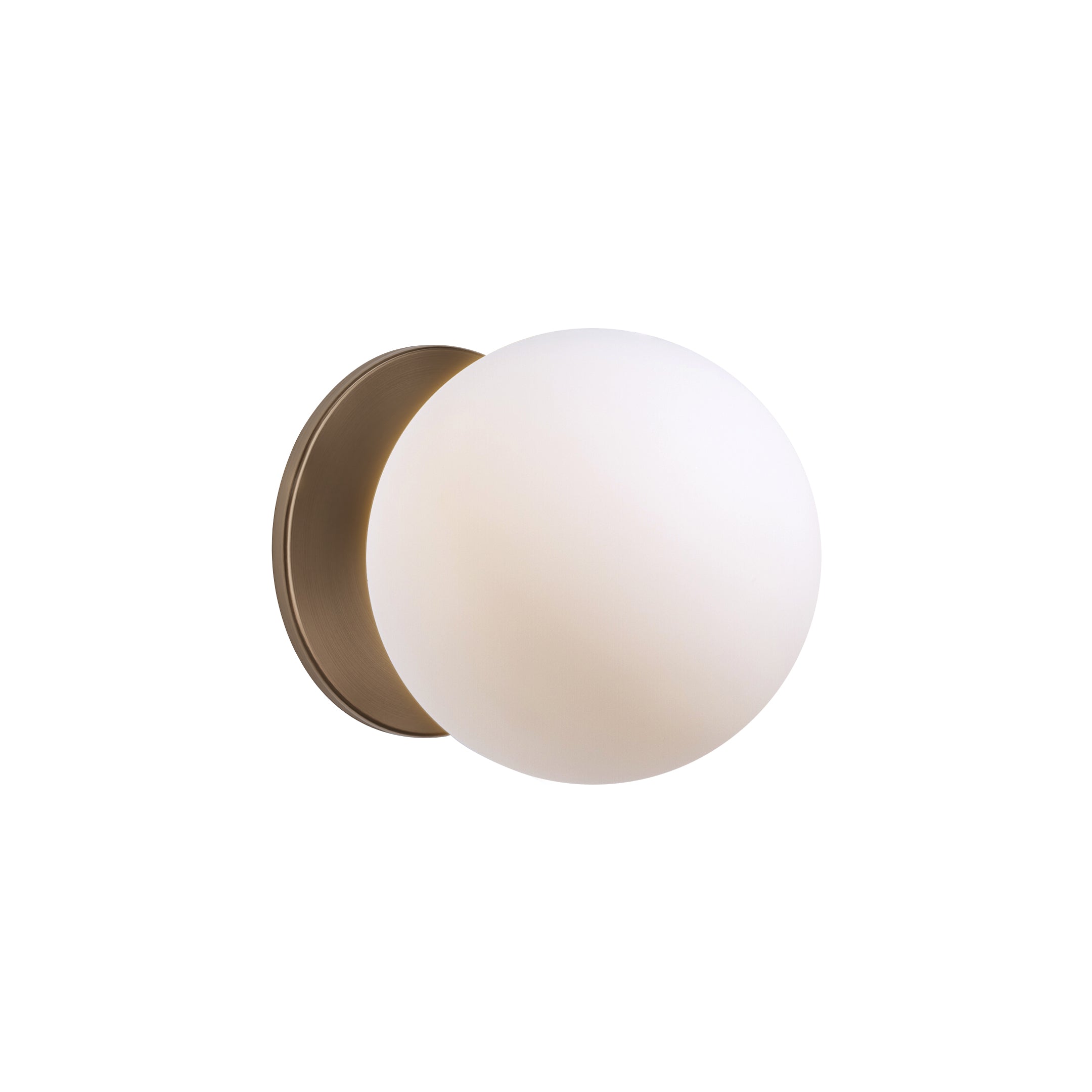 Glass 120. Wall Sconce: Brushed Bronze