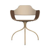 Showtime Chair with Swivel Base: Seat + Backrest Upholstered + Beige