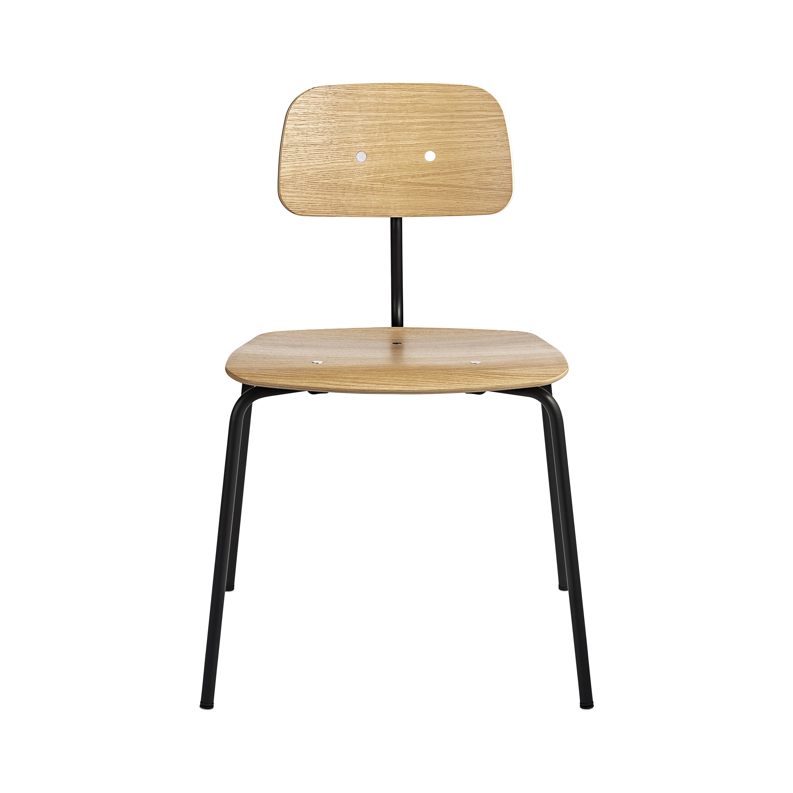 Kevi Chair 2060: Oak Veneer + Powder Coated Black