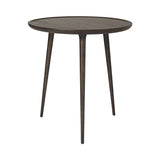 Accent Cafe Table: Sirka Grey Stained Lacquered Oak