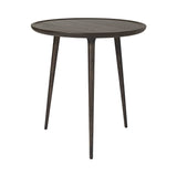 Accent Café Table: Sirka Grey Stained Lacquered Oak