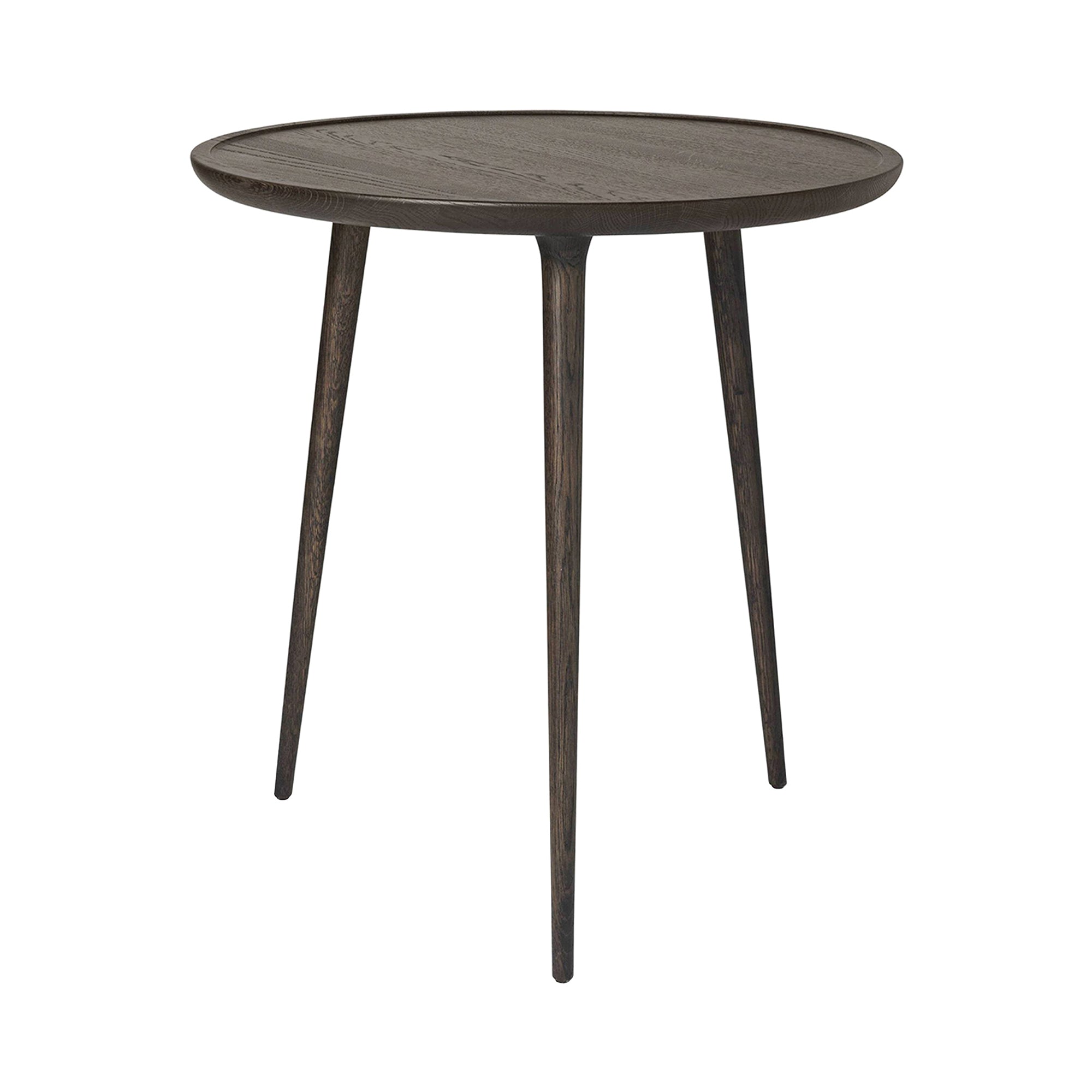 Accent Cafe Table: Sirka Grey Stained Lacquered Oak