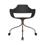 Showtime Chair with Wheel: Ash Stained Black + Pale Brown