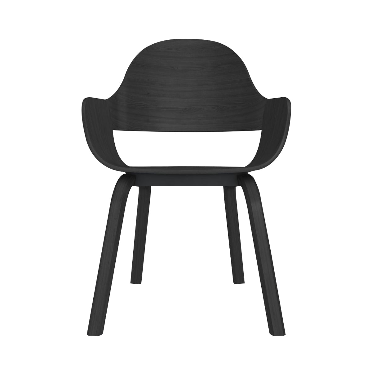 Showtime Nude Chair: Ash Stained Black 