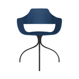 Showtime Chair with Swivel Base: Lacquered Blue + Anthracite Grey