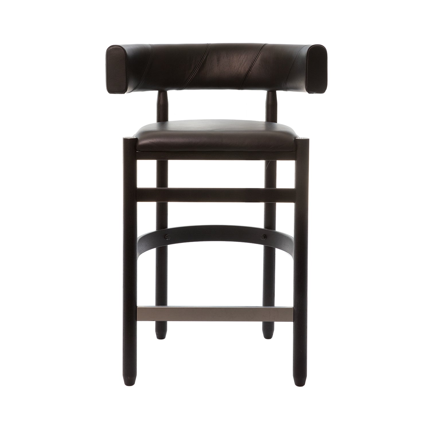 Botero Barstool: Black + Tarnsjo Leather Black