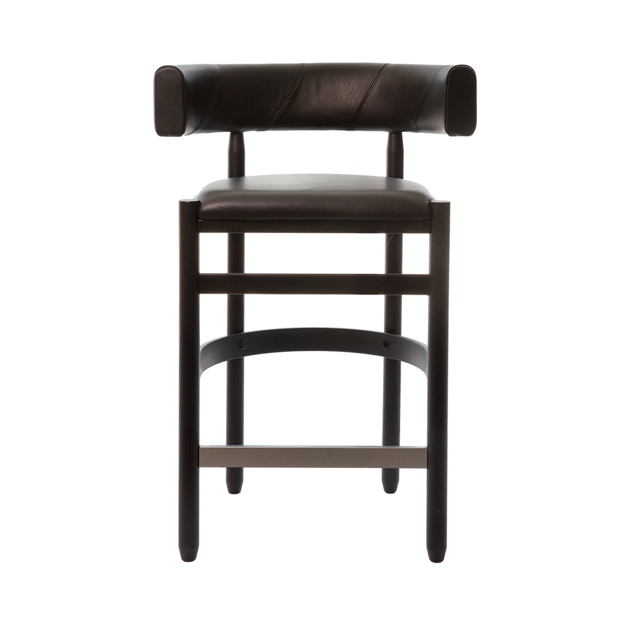 Botero Barstool: Black + Tarnsjo Leather Black
