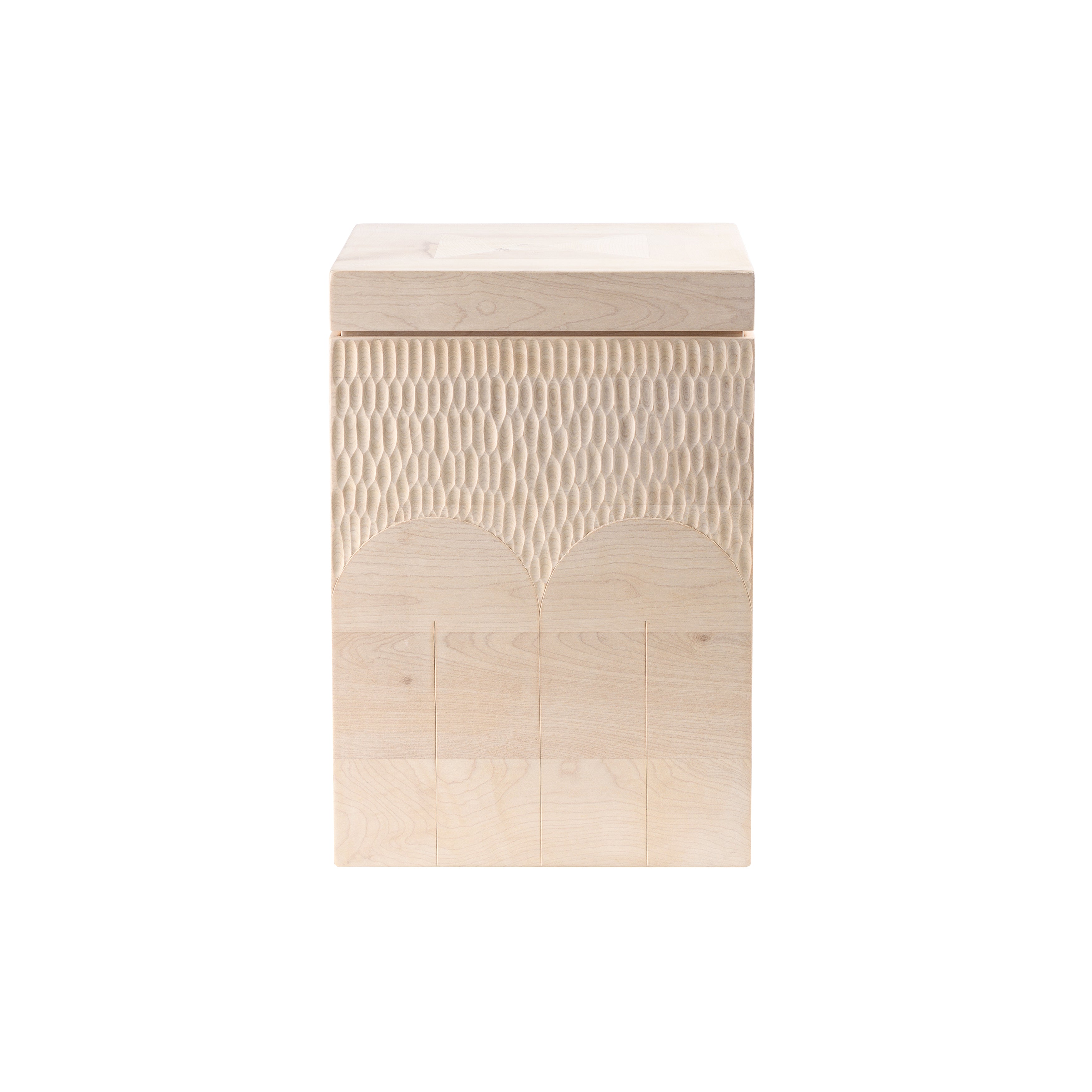 Branco Box: Tall + White Oiled Maple + Arches