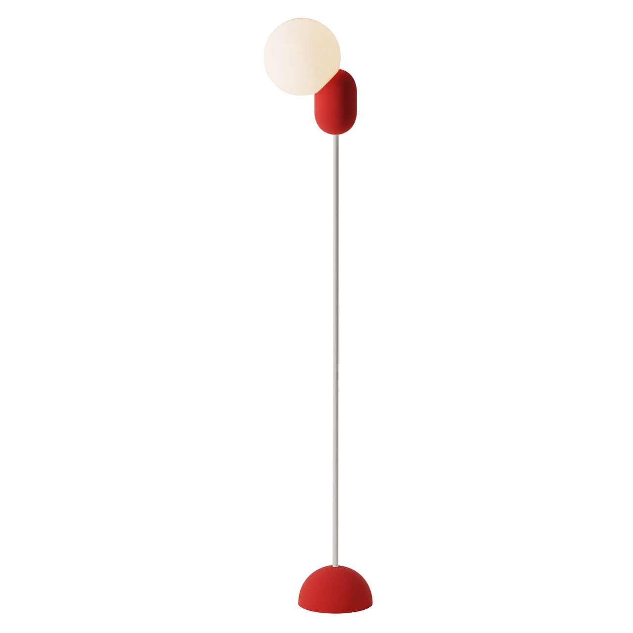 Cantilever Floor Light: Canyon + White