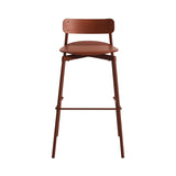 Fromme Bar Stool: Brown Red