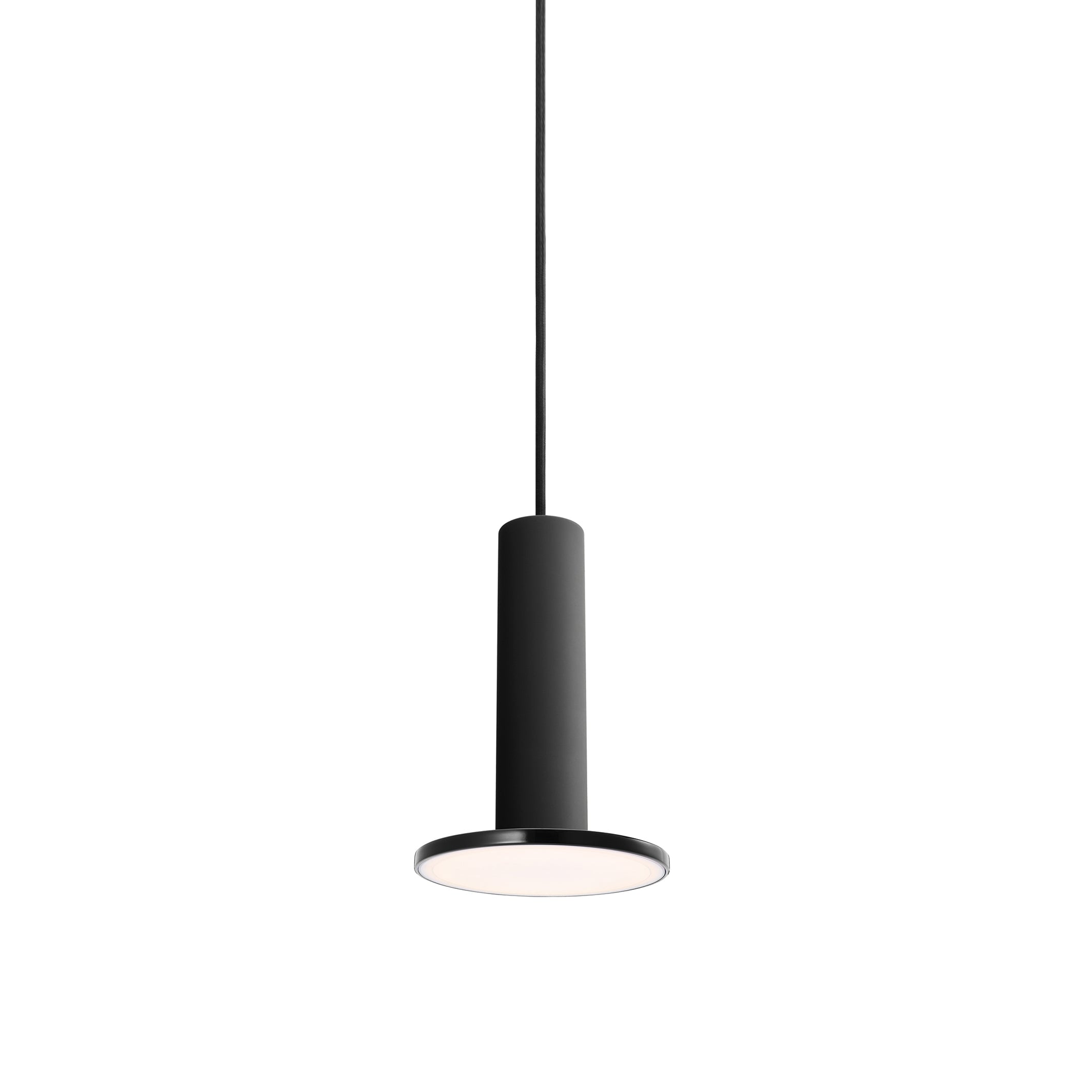Cielo Plus Pendant: Matte Black + Black 