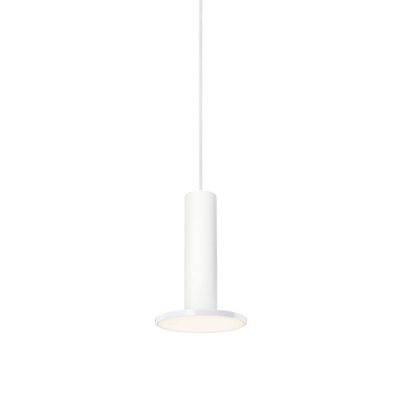 Cielo Plus Pendant: Matte White + White