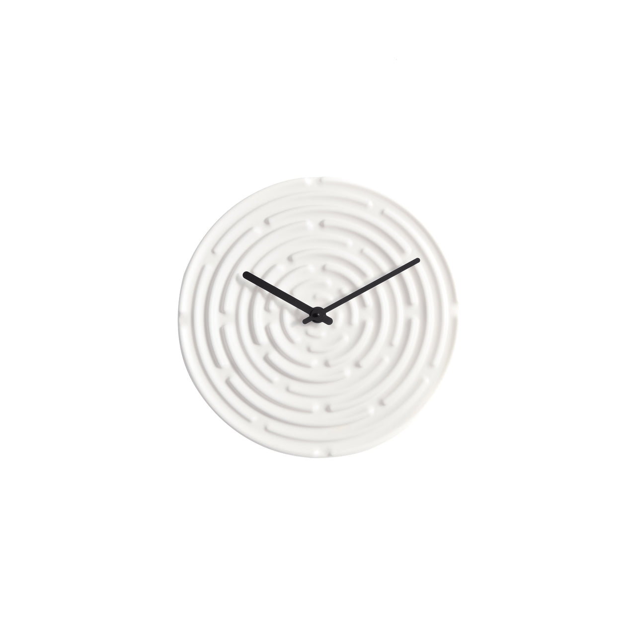 Minos Wall Clock: Meringue White + Blue