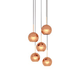 Copper LED Round Pendant System