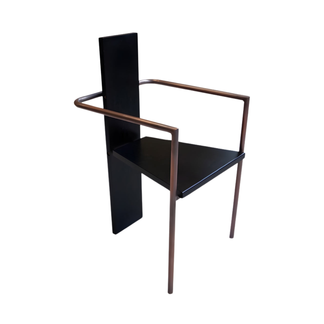 Concrete Armchair: Black + Coppered