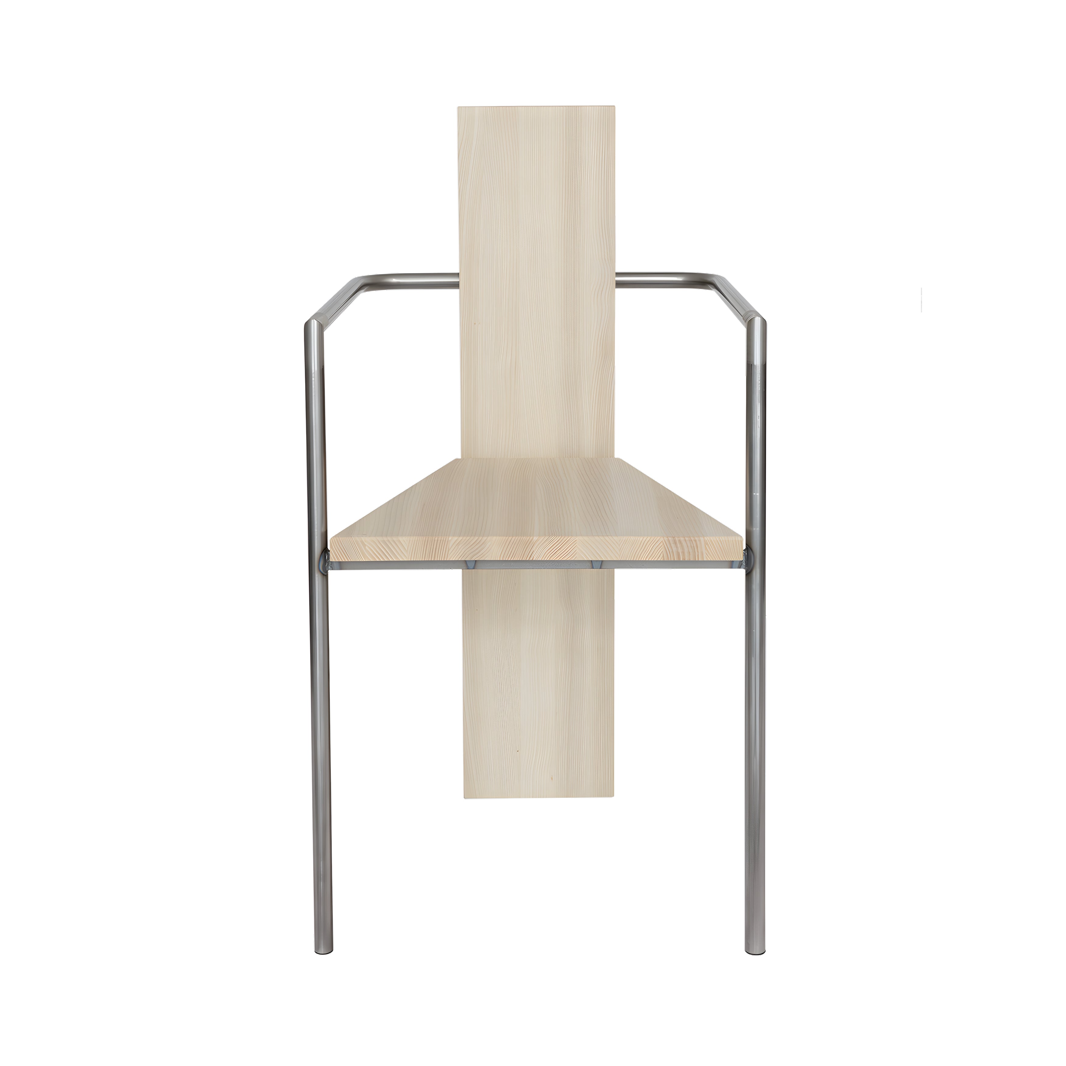 Concrete Armchair: Natural + Untreated Steel