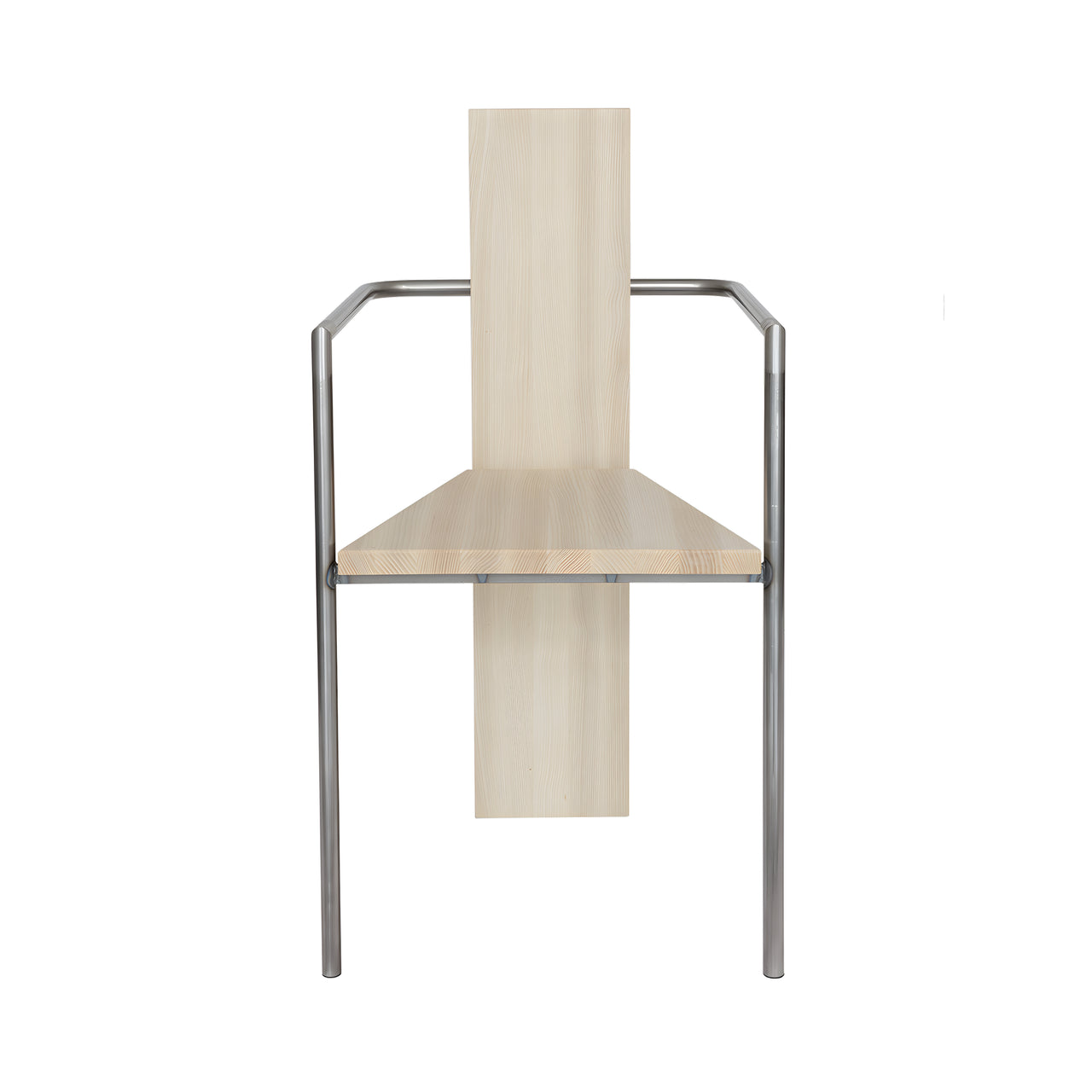 Concrete Armchair: Natural + Untreated Steel