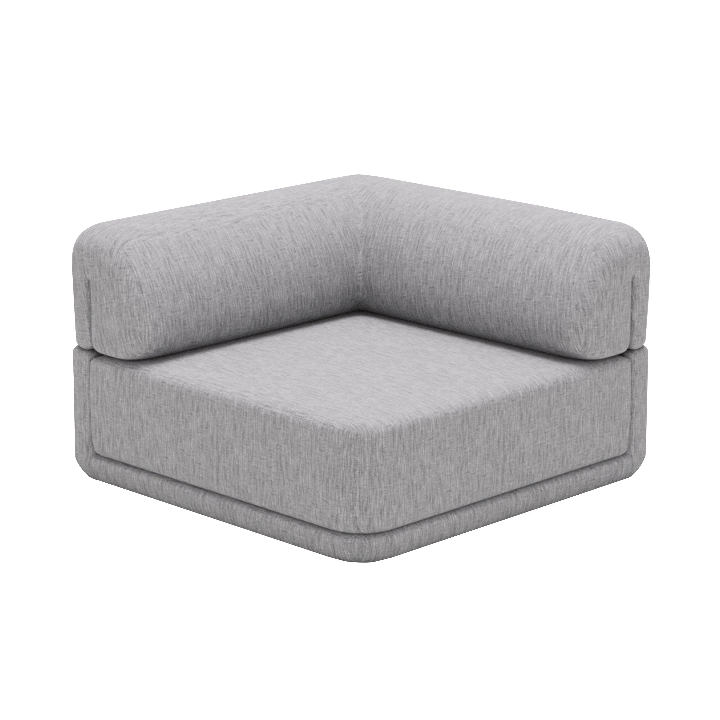 Cube Sofa Modules: Corner + Chenille Grey