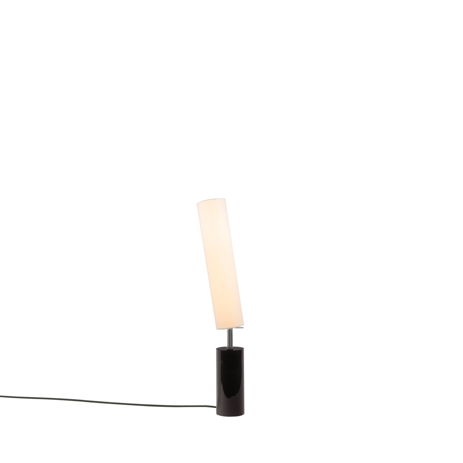 Clopes 09 Floor Lamp: Low + Polished Graphite + Glossy Black